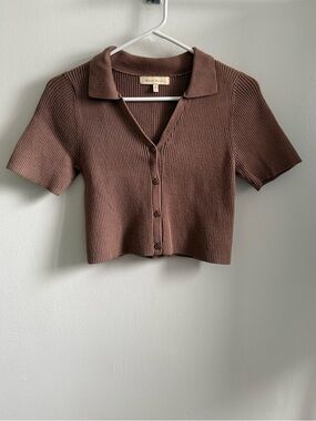 Light Brown Crop Top